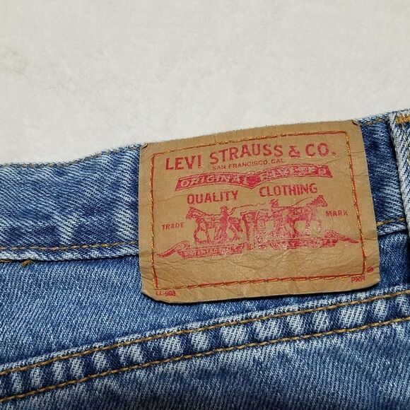 VINTAGE Y2K Levi's Daisy Duke Denim Shorty Shorts - Picture 11 of 11